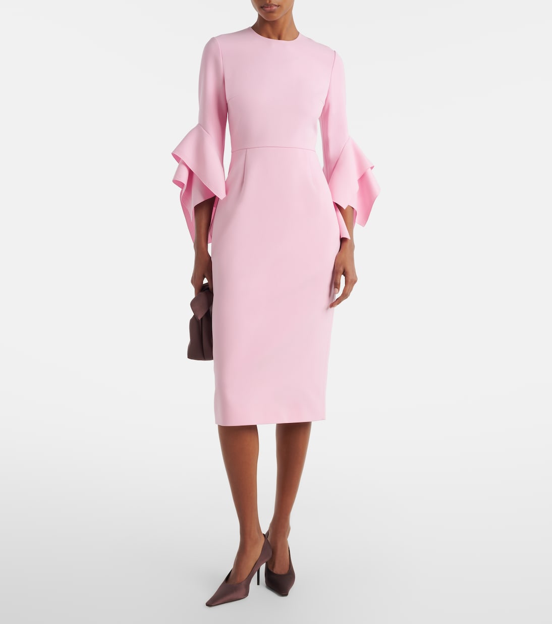 Ruffled midi dress | Roksanda