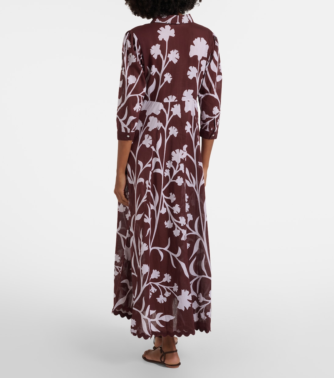 Abito midi in cotone con stampa | Juliet Dunn