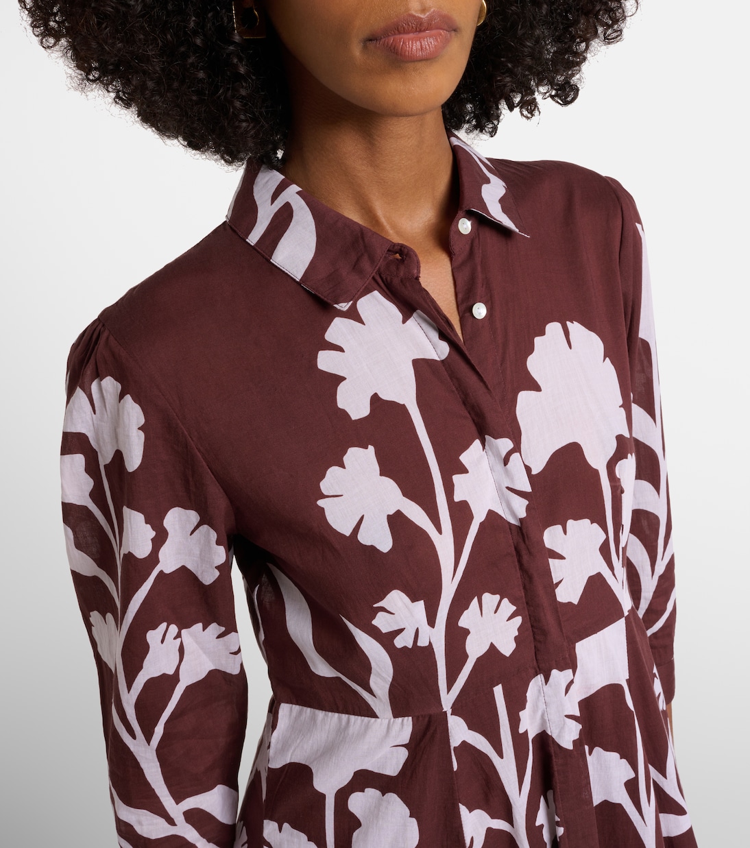 Abito midi in cotone con stampa | Juliet Dunn