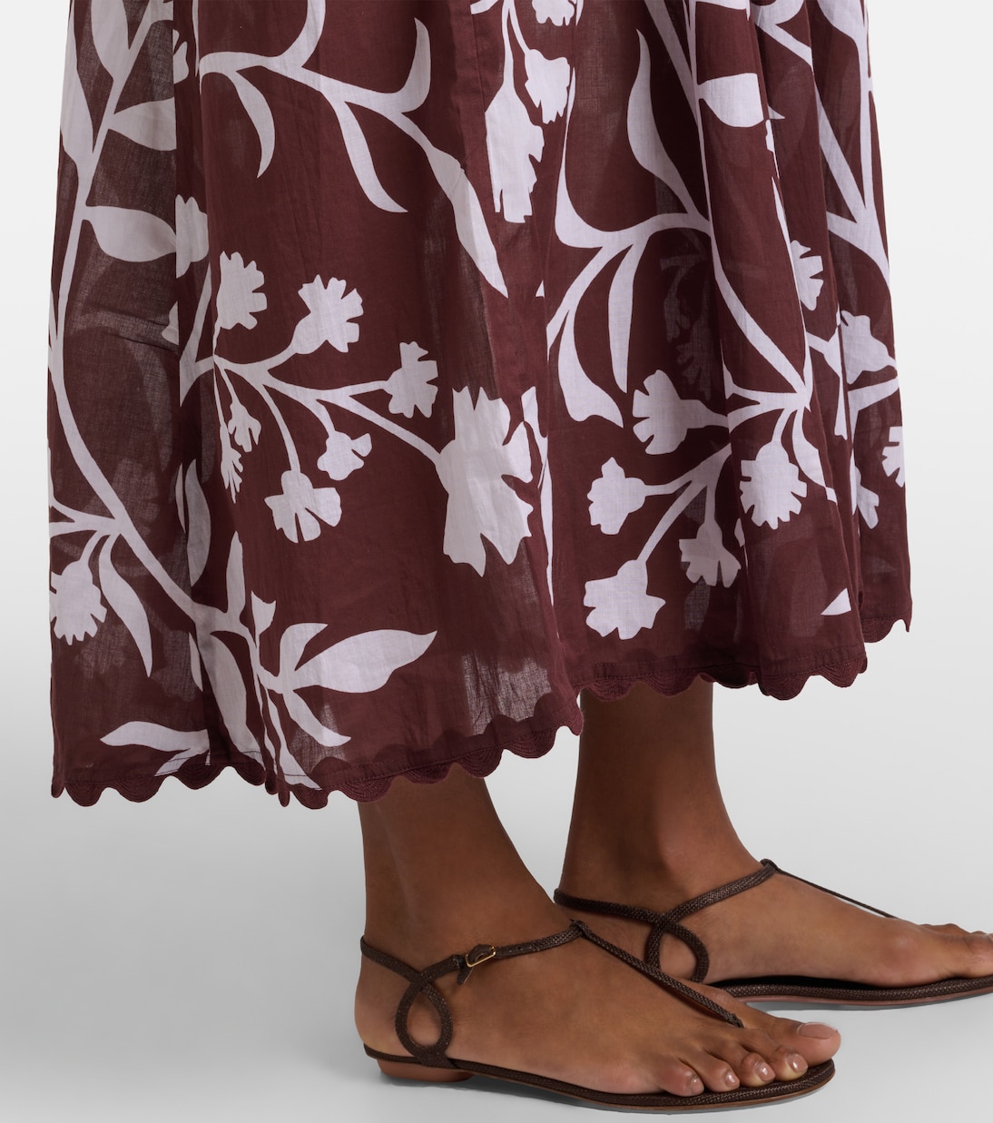 Abito midi in cotone con stampa | Juliet Dunn