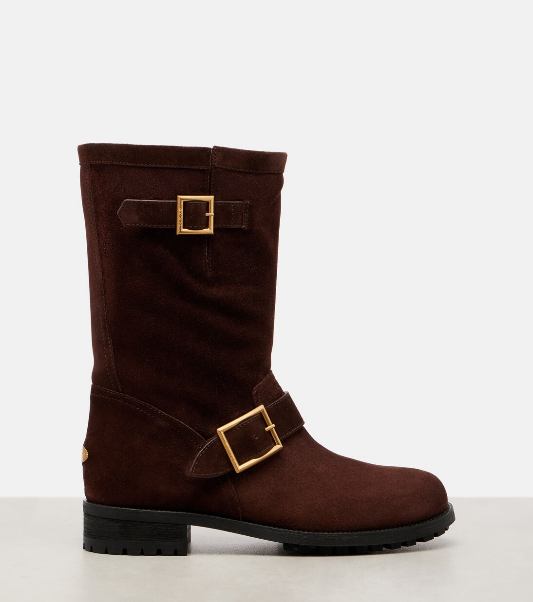 Biker suede mid-calf boots | Jimmy Choo