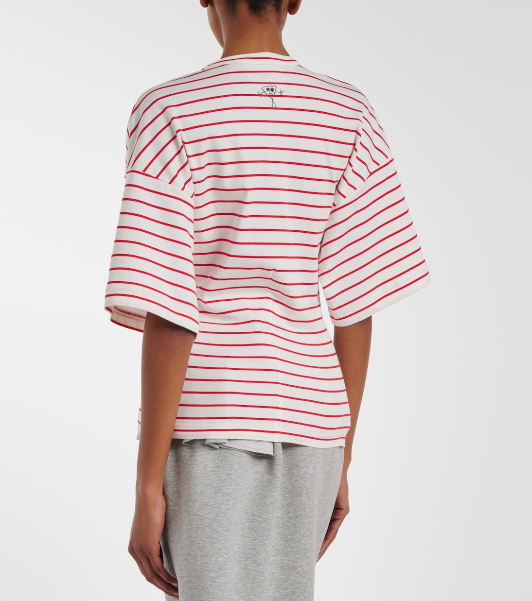 Striped cotton jersey T-shirt | Plan C