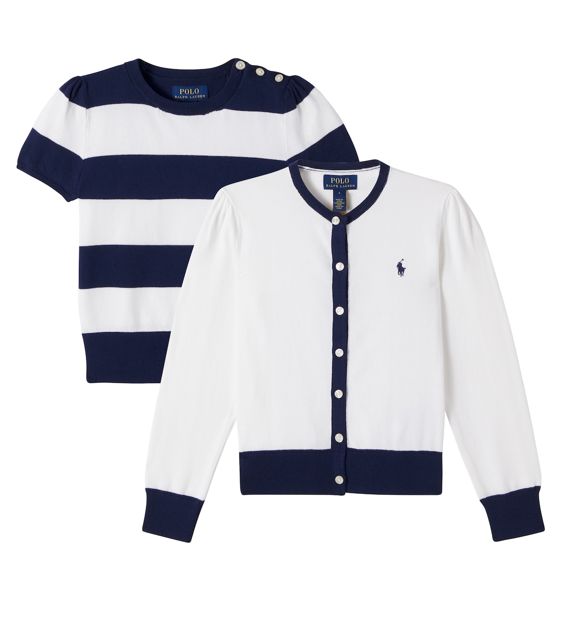 Set aus Top und Cardigan aus Baumwolle | Polo Ralph Lauren Kids