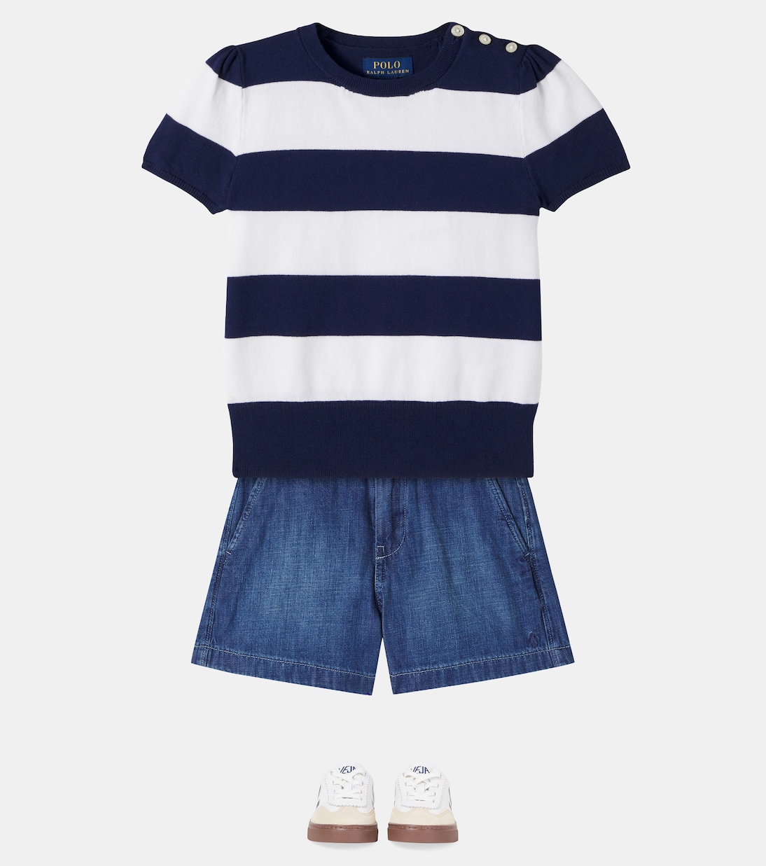 Set aus Top und Cardigan aus Baumwolle | Polo Ralph Lauren Kids
