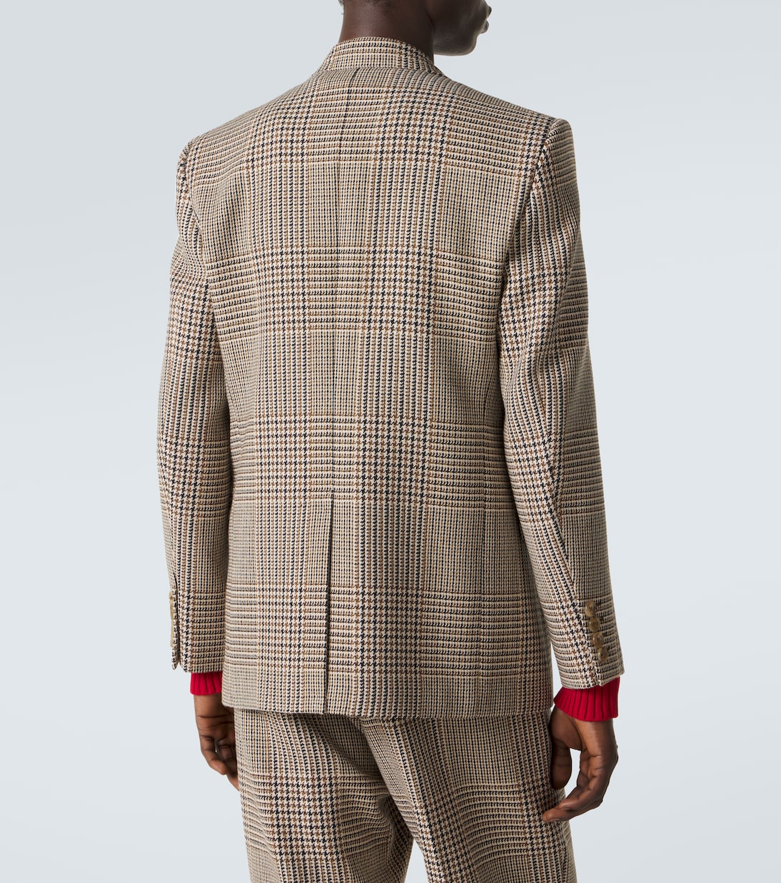 Prince of Wales check virgin wool blazer | Valentino
