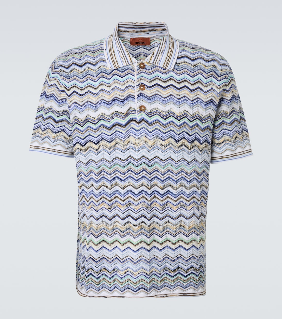Zigzag cotton polo shirt | Missoni