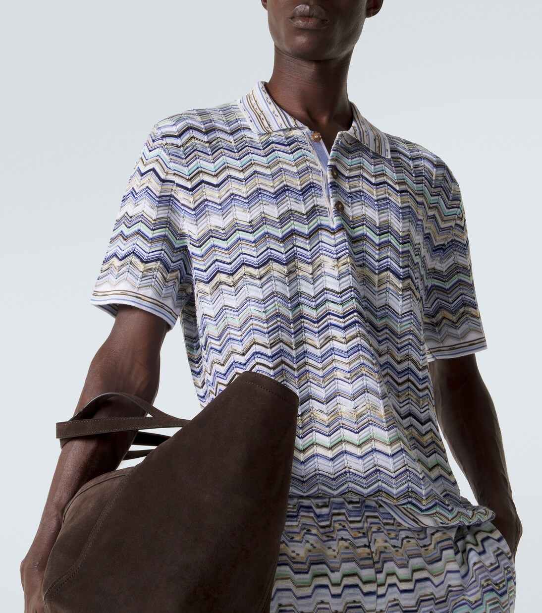 Zigzag cotton polo shirt | Missoni