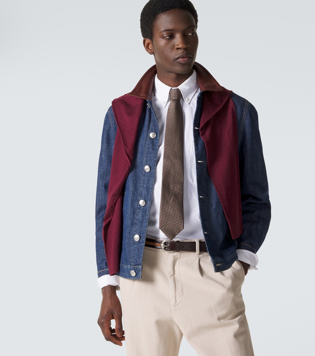 Silk jacquard tie | Brunello Cucinelli