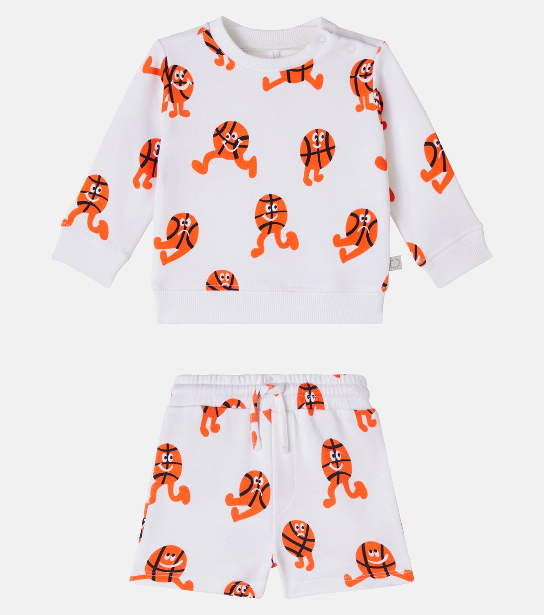 Bebé - set de sudadera y shorts de algodón | Stella McCartney Kids