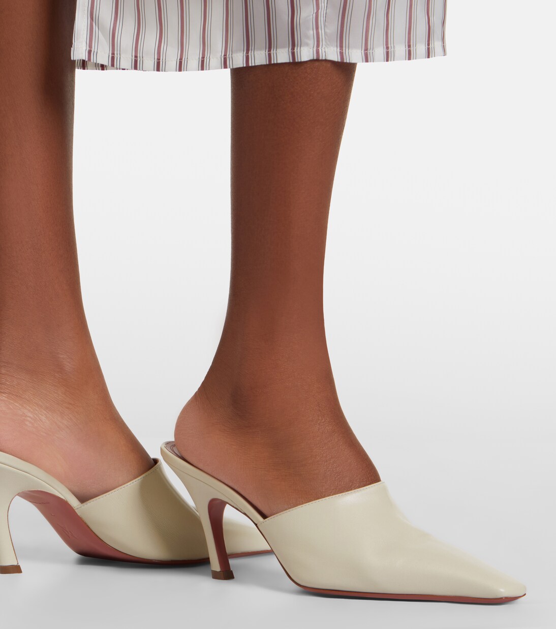 Jamie leather mules | Amina Muaddi