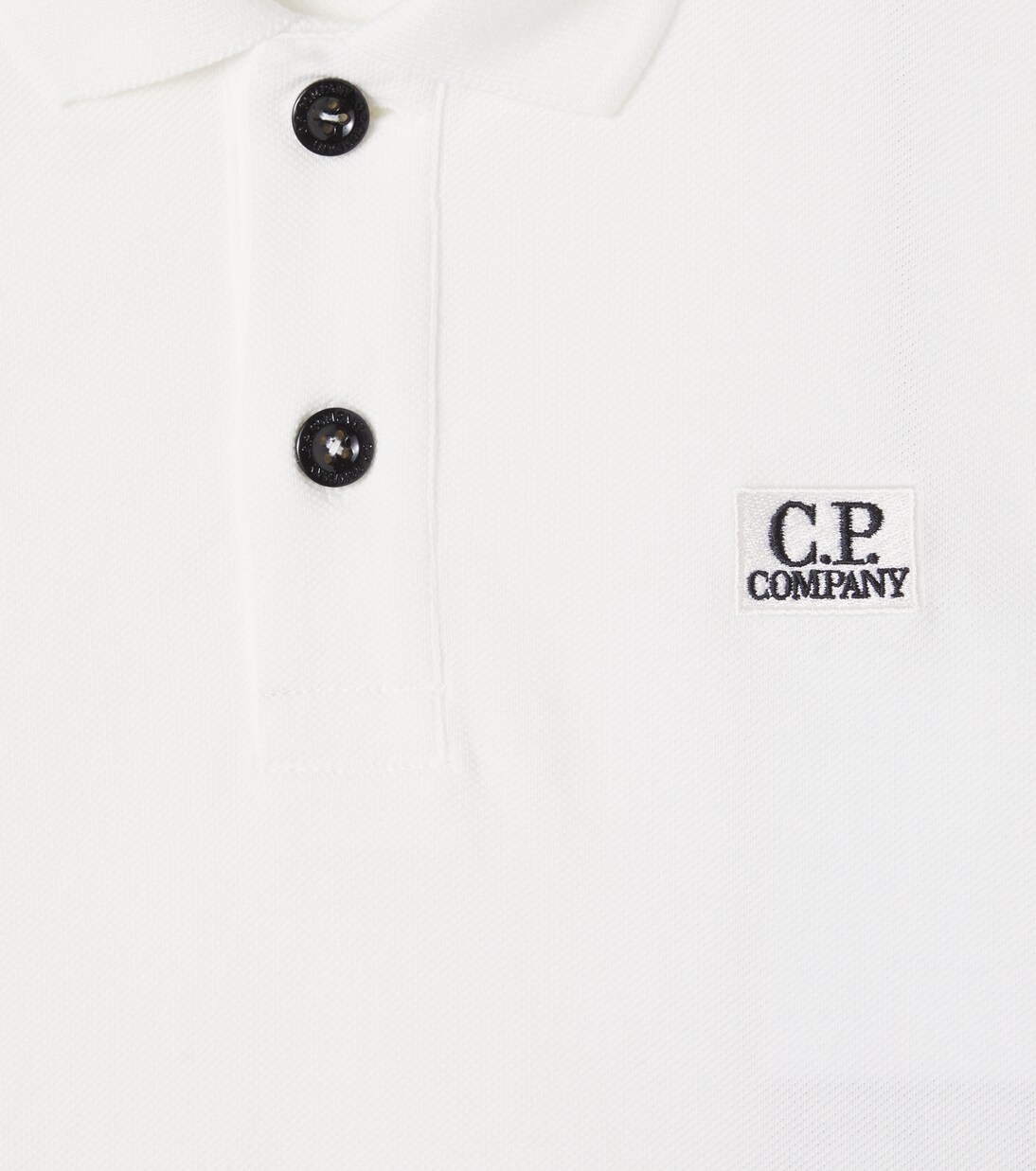 Logo cotton-blend piqué polo shirt | C.P. Company Kids