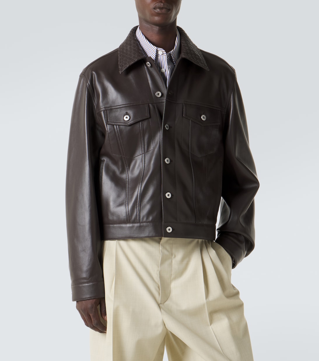 Intrecciato leather jacket | Bottega Veneta