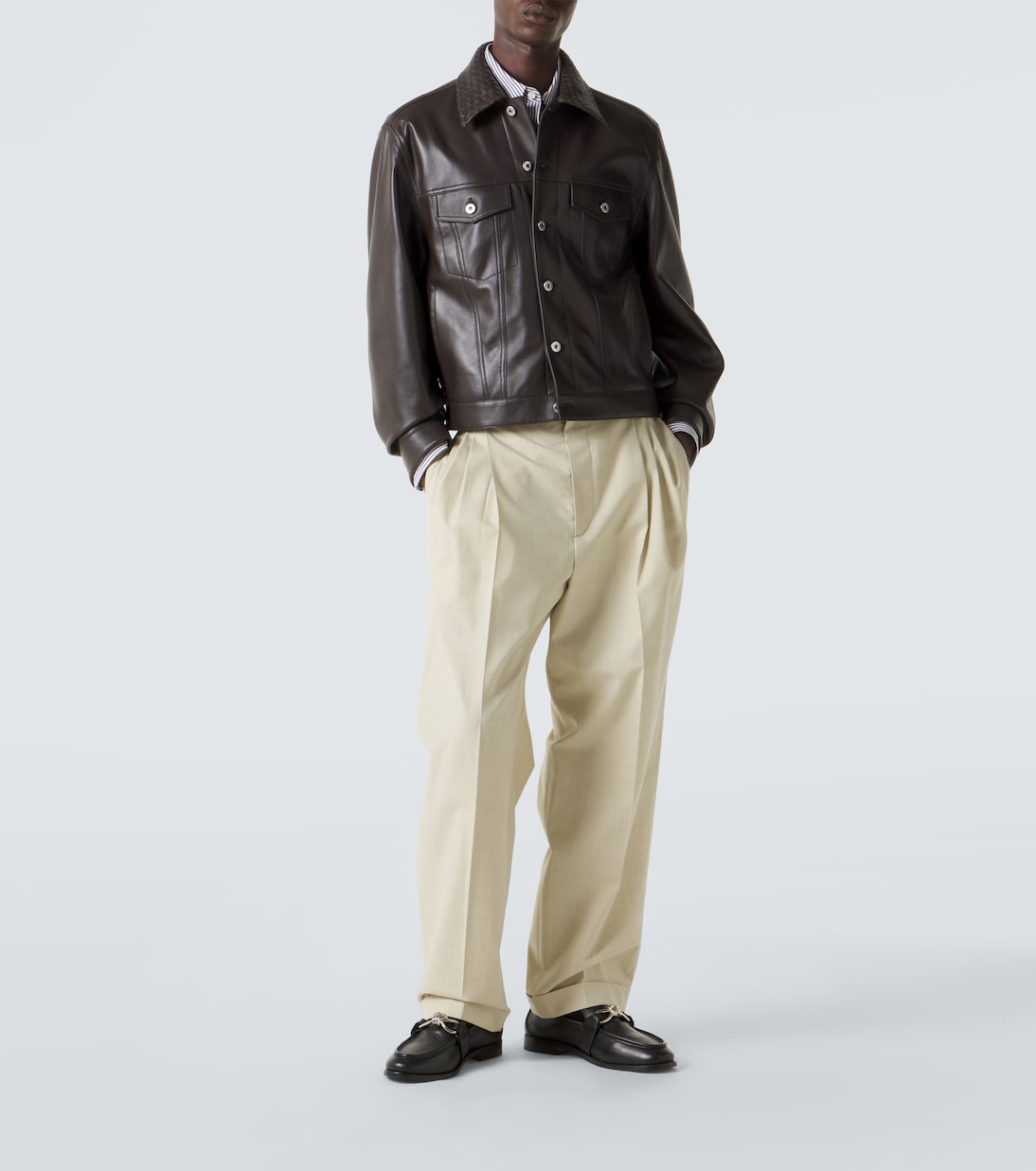Intrecciato leather jacket | Bottega Veneta