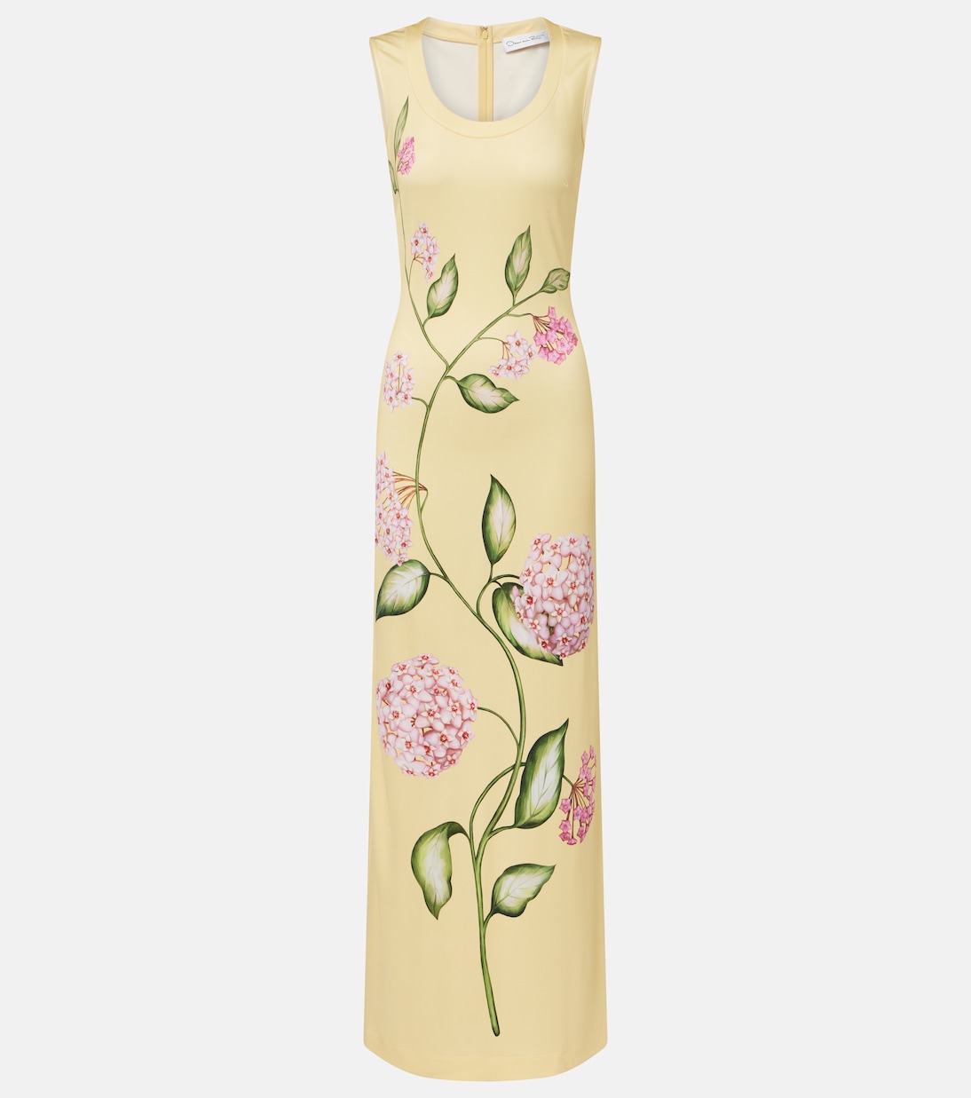 Porcelain Flower jersey maxi dress | Oscar de la Renta