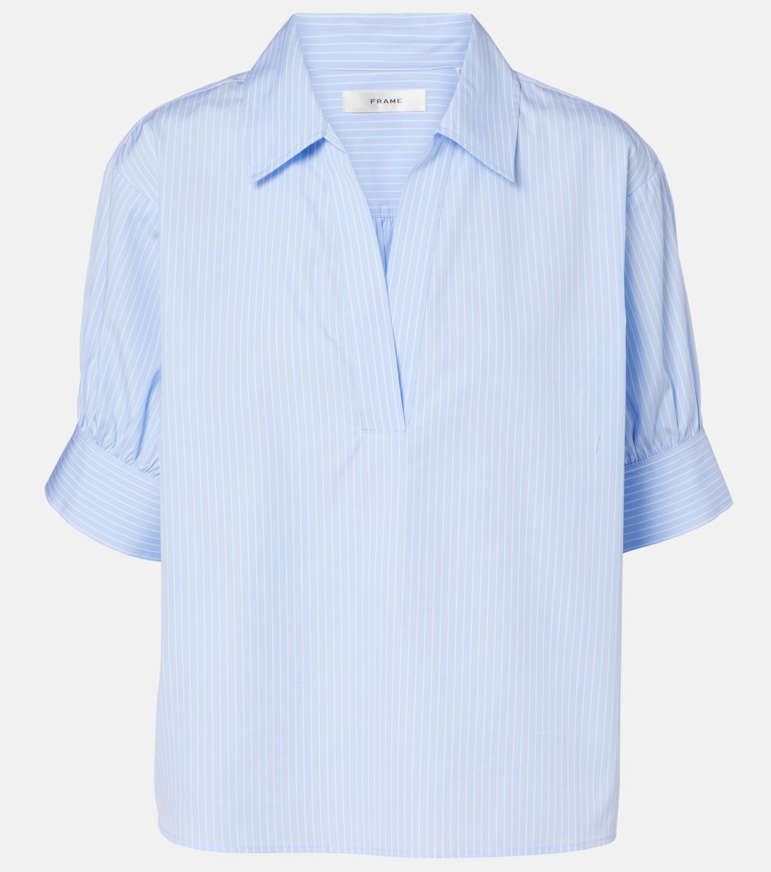 Top Popover aus Baumwollpopeline | Frame