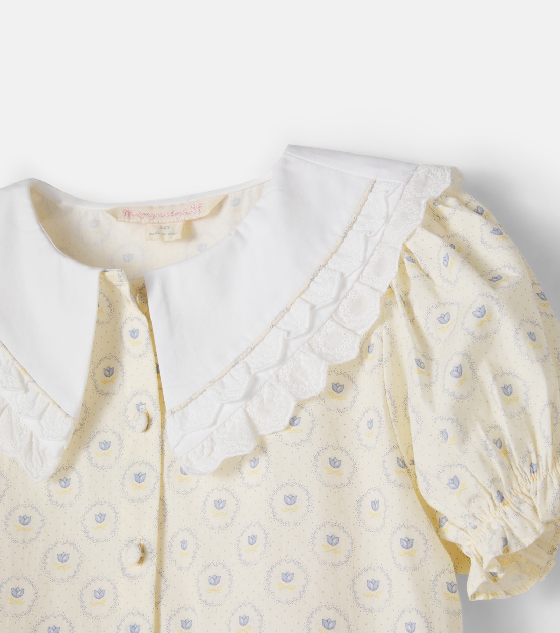 Bedruckte Bluse Cœur aus Baumwolle | Konges Sløjd