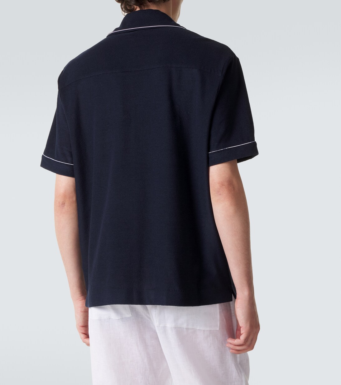 Logo cotton and silk shirt | Ralph Lauren Purple Label