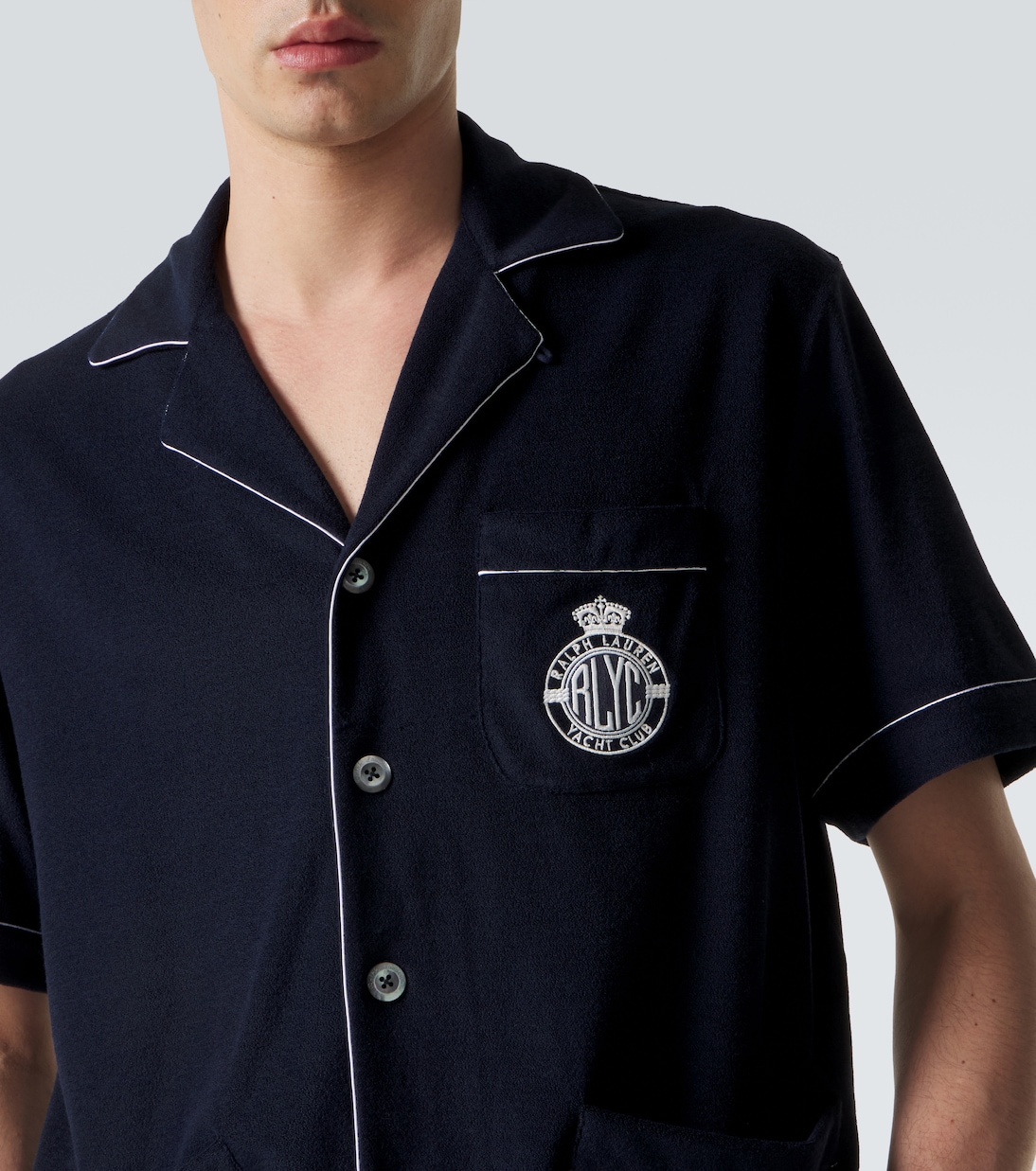 Logo cotton and silk shirt | Ralph Lauren Purple Label