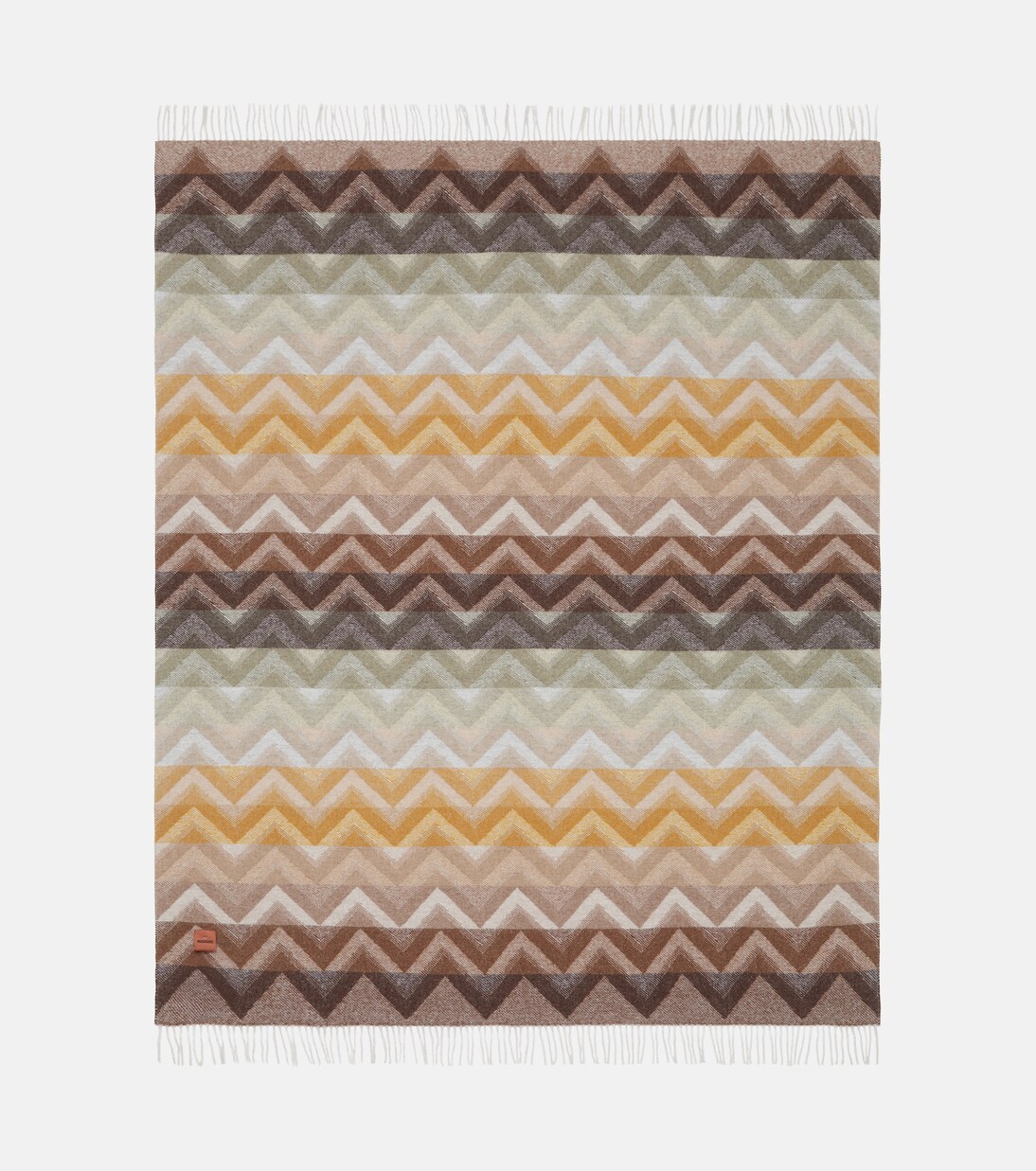 Watamu fringed wool-blend throw | Missoni