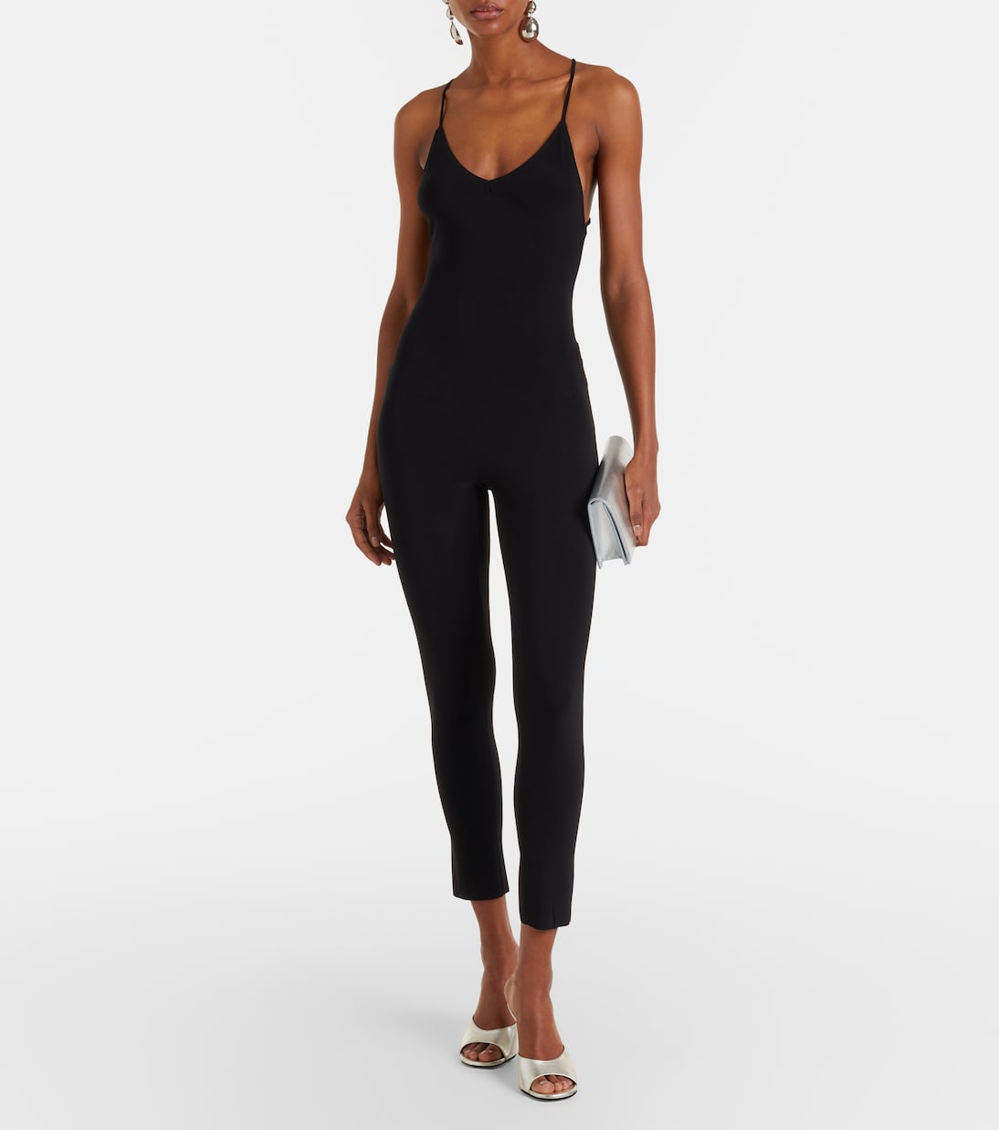 Fara open-back jersey catsuit | Norma Kamali