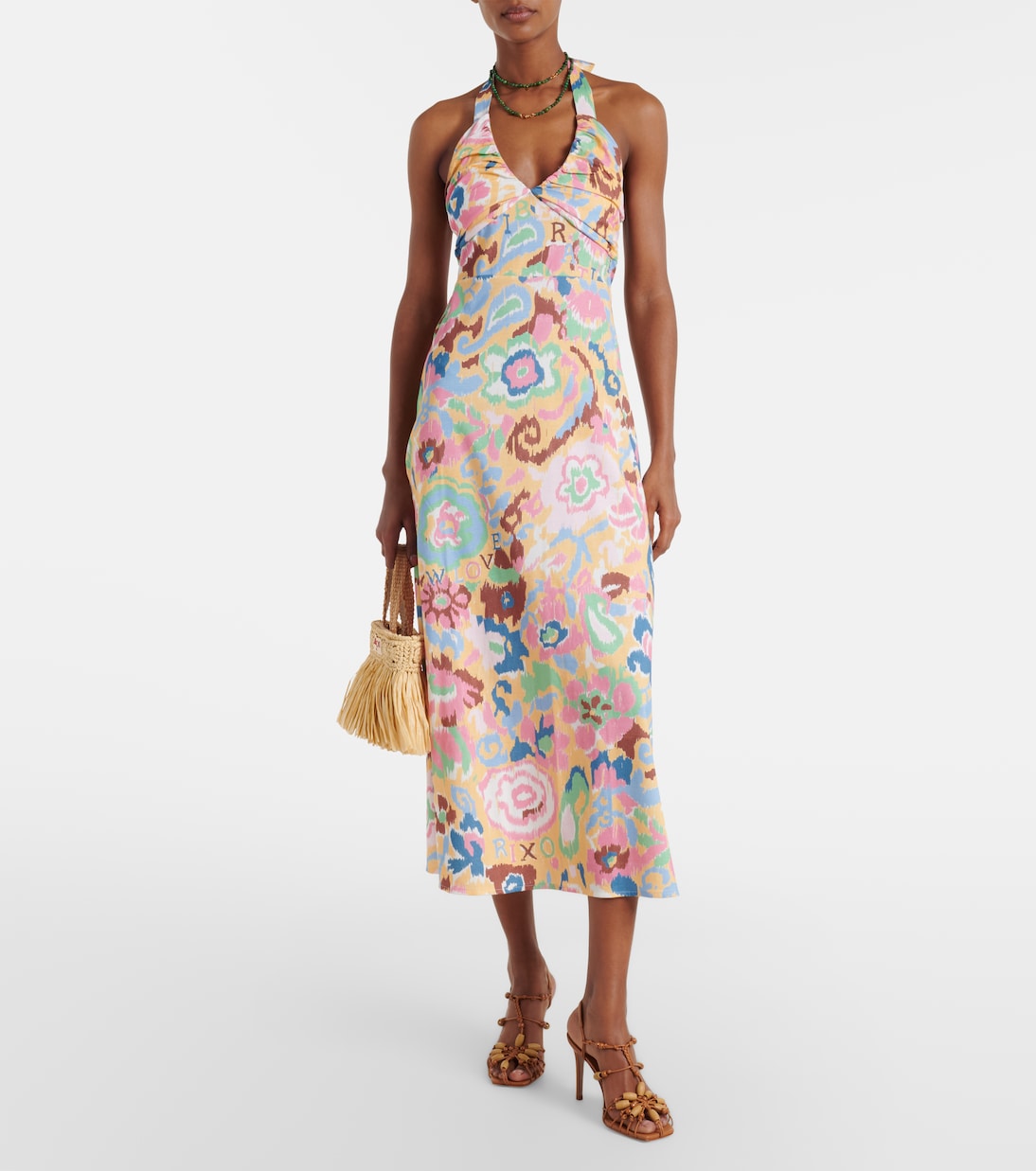 Ilyana printed cotton jersey midi dress | Rixo