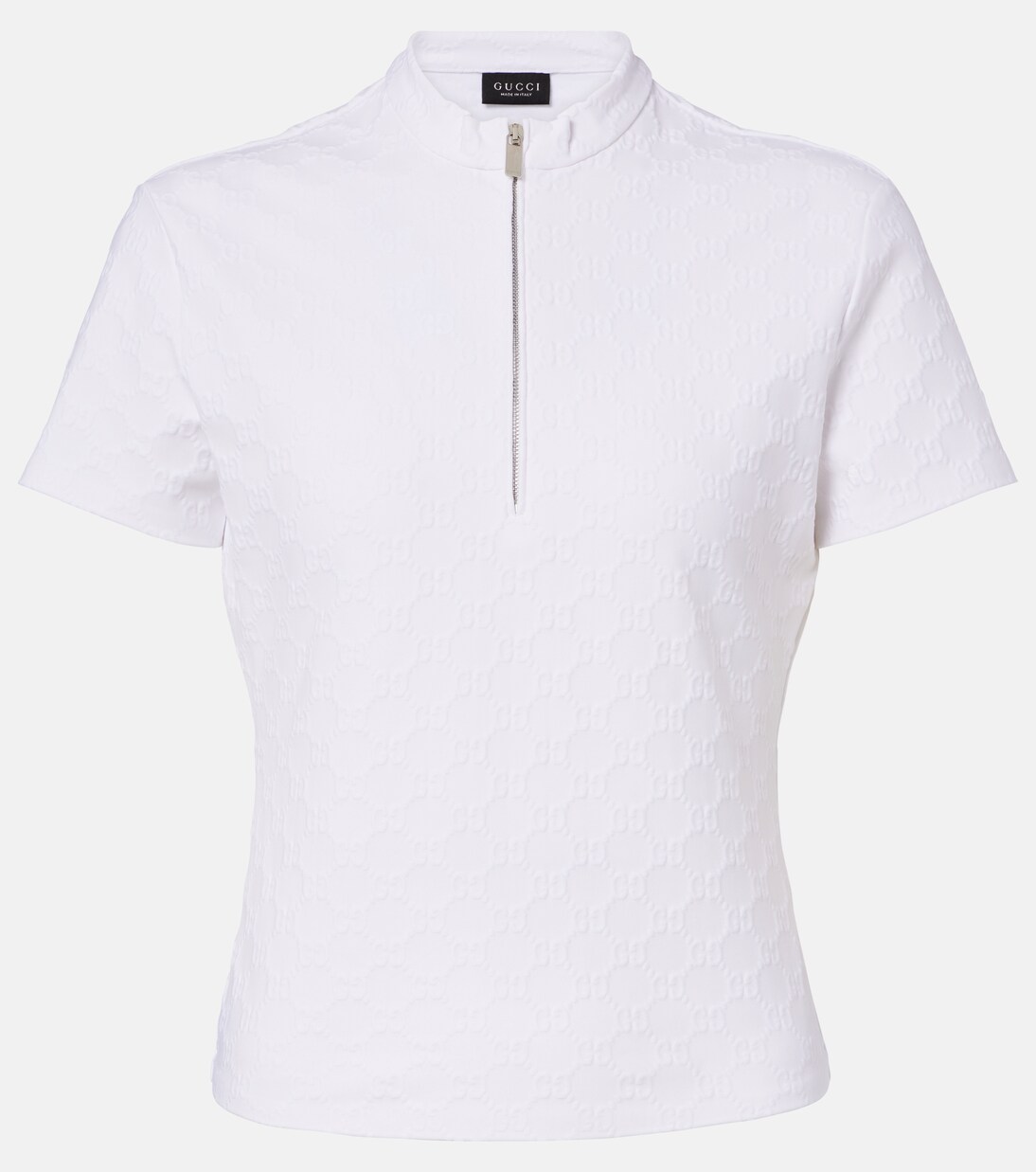 GG jersey jacquard half-zip top | Gucci