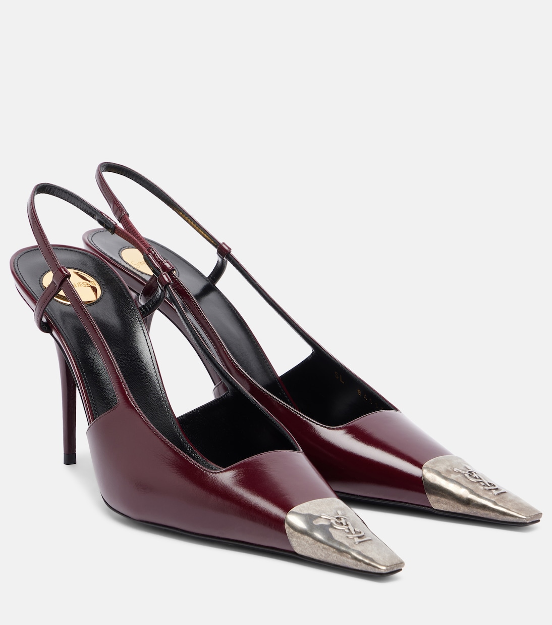 Jeanne leather slingback pumps | Saint Laurent