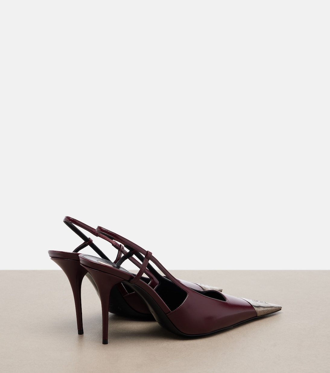 Jeanne leather slingback pumps | Saint Laurent