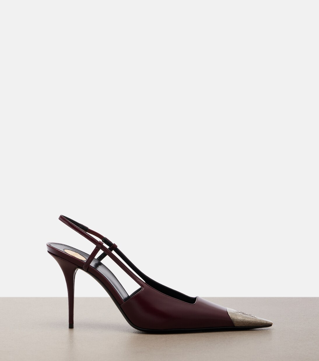 Jeanne leather slingback pumps | Saint Laurent