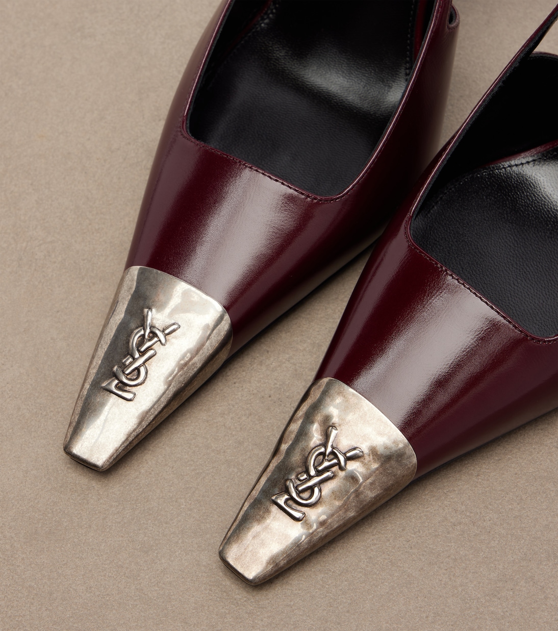Jeanne leather slingback pumps | Saint Laurent
