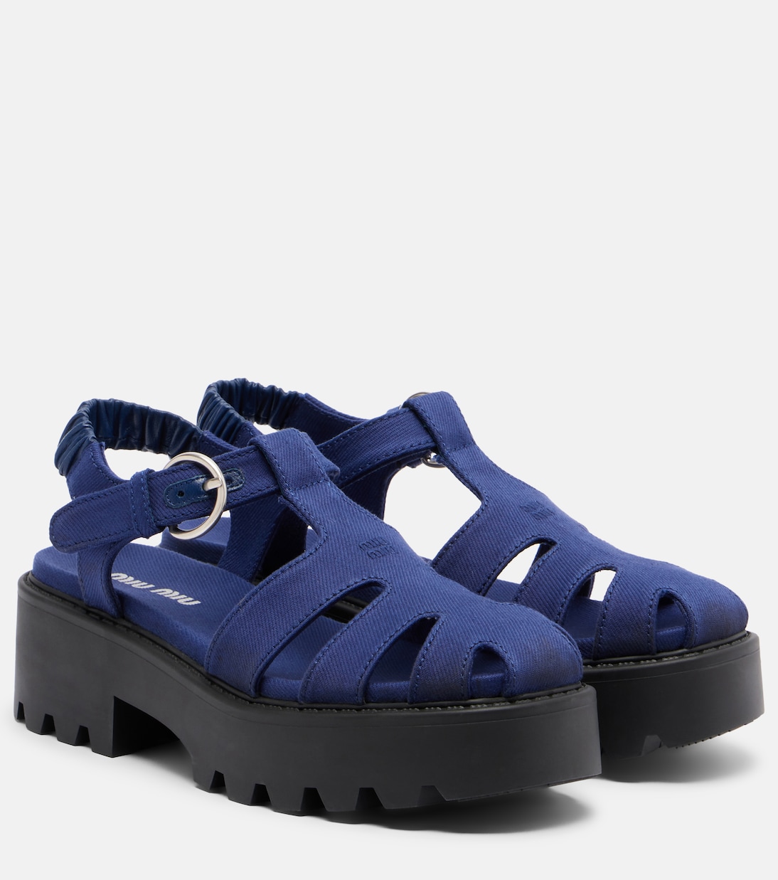 Platform slingback sandals | Miu Miu