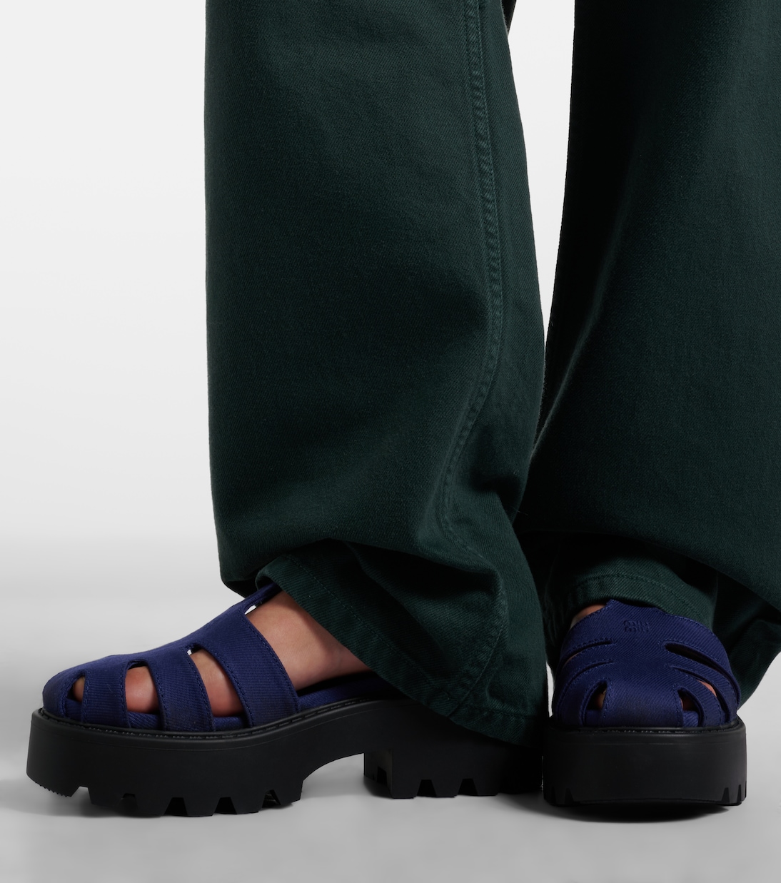 Platform slingback sandals | Miu Miu
