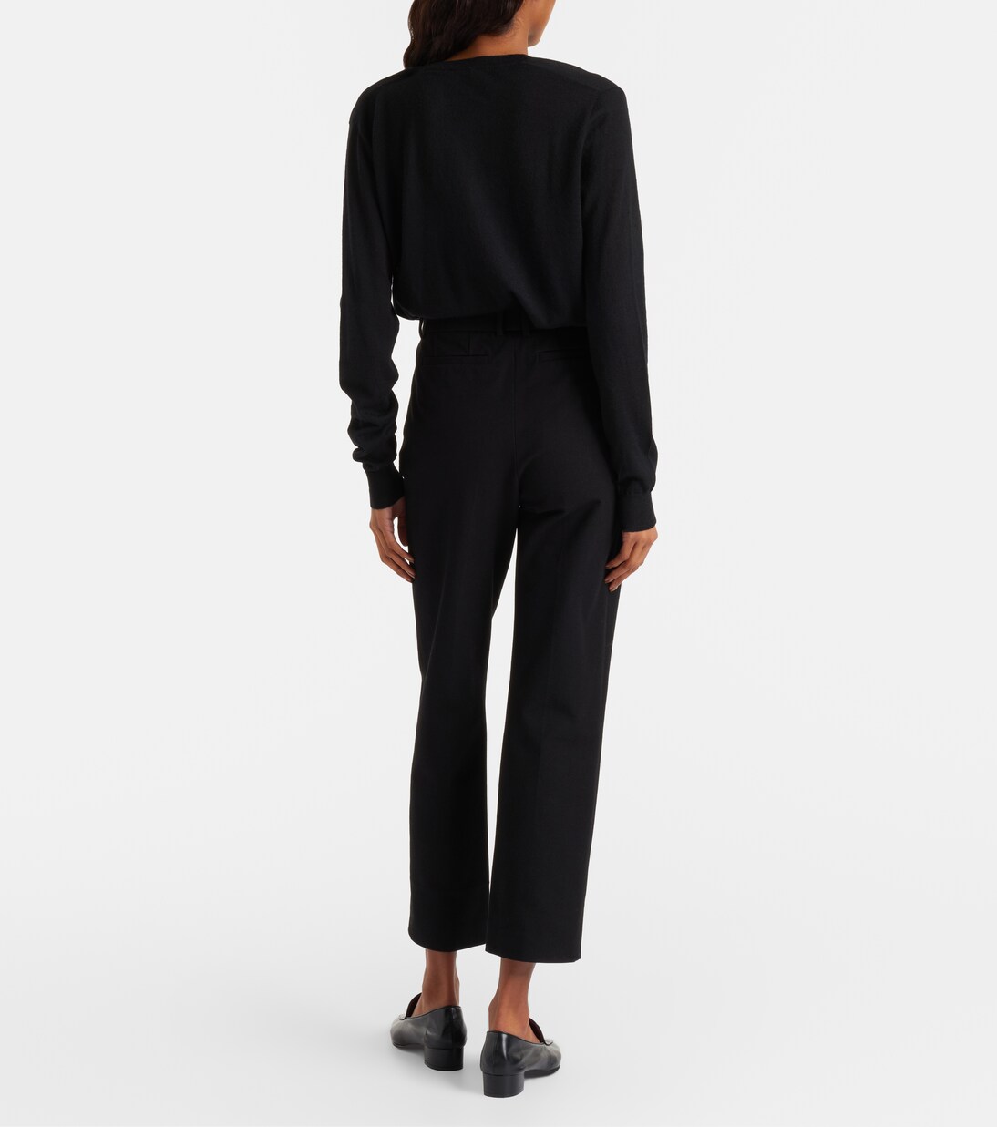 Coleman high-rise gabardine pants | Joseph