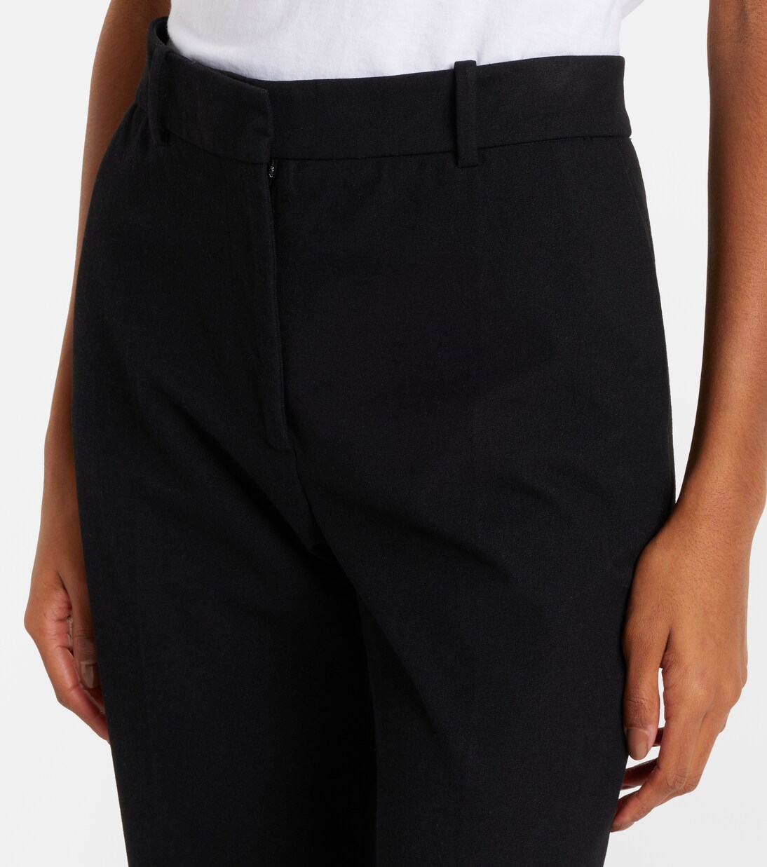 Coleman high-rise gabardine pants | Joseph