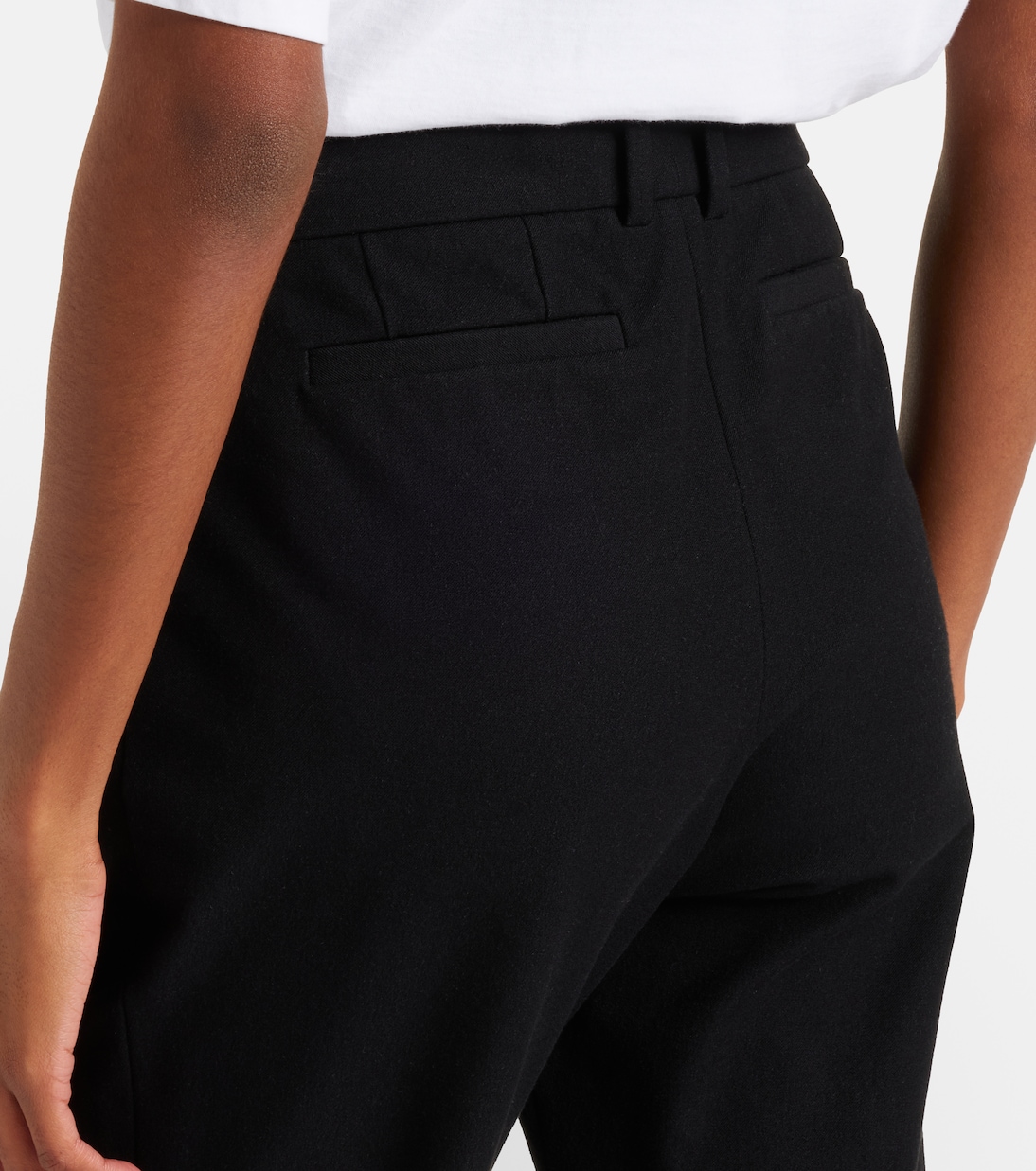 Coleman high-rise gabardine pants | Joseph