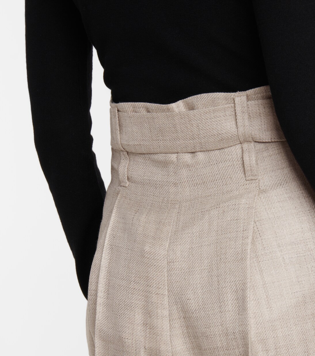 Pantalon Collins en laine, soie et lin | Gabriela Hearst