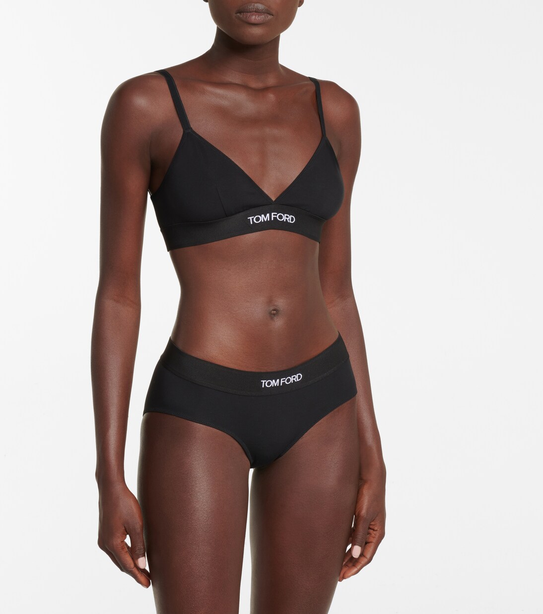 Logo stretch-jersey triangle bra | Tom Ford