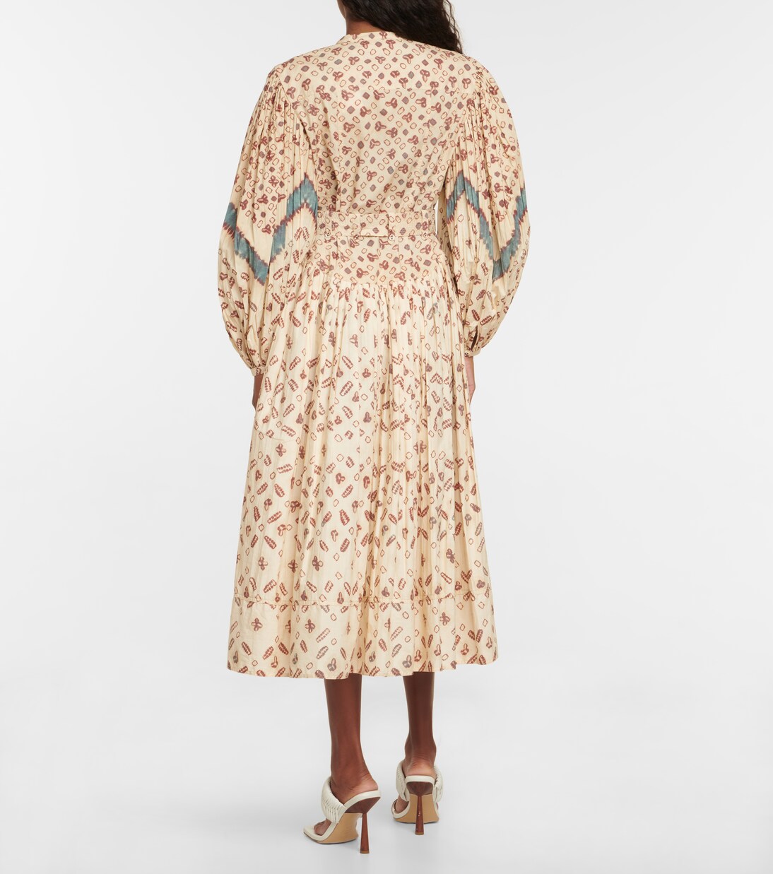 Robe midi Esti en coton imprimé | Ulla Johnson