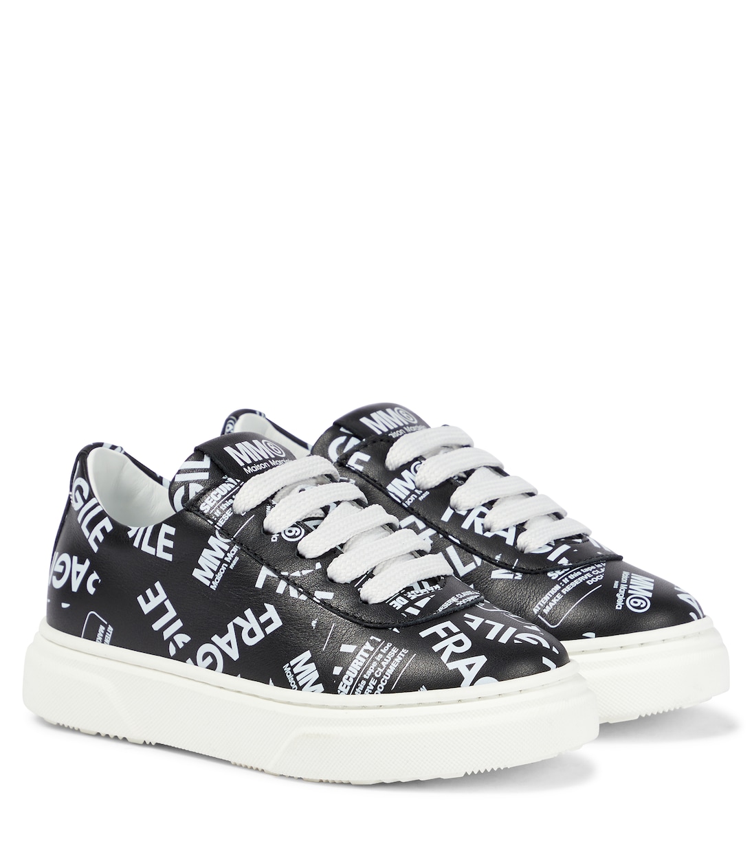 Logo leather sneakers | MM6 Maison Margiela Kids