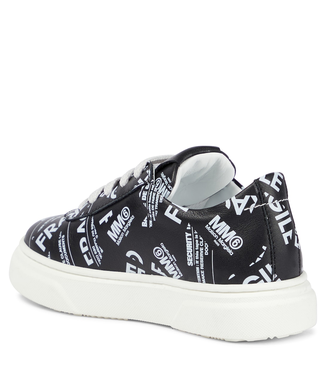 Logo leather sneakers | MM6 Maison Margiela Kids