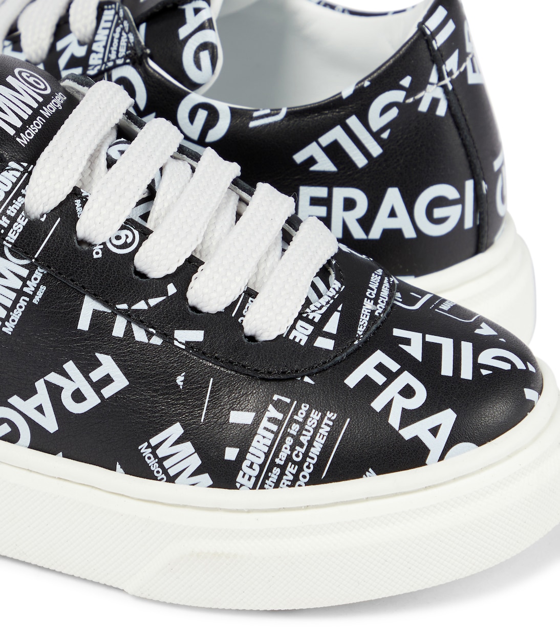 Logo leather sneakers | MM6 Maison Margiela Kids