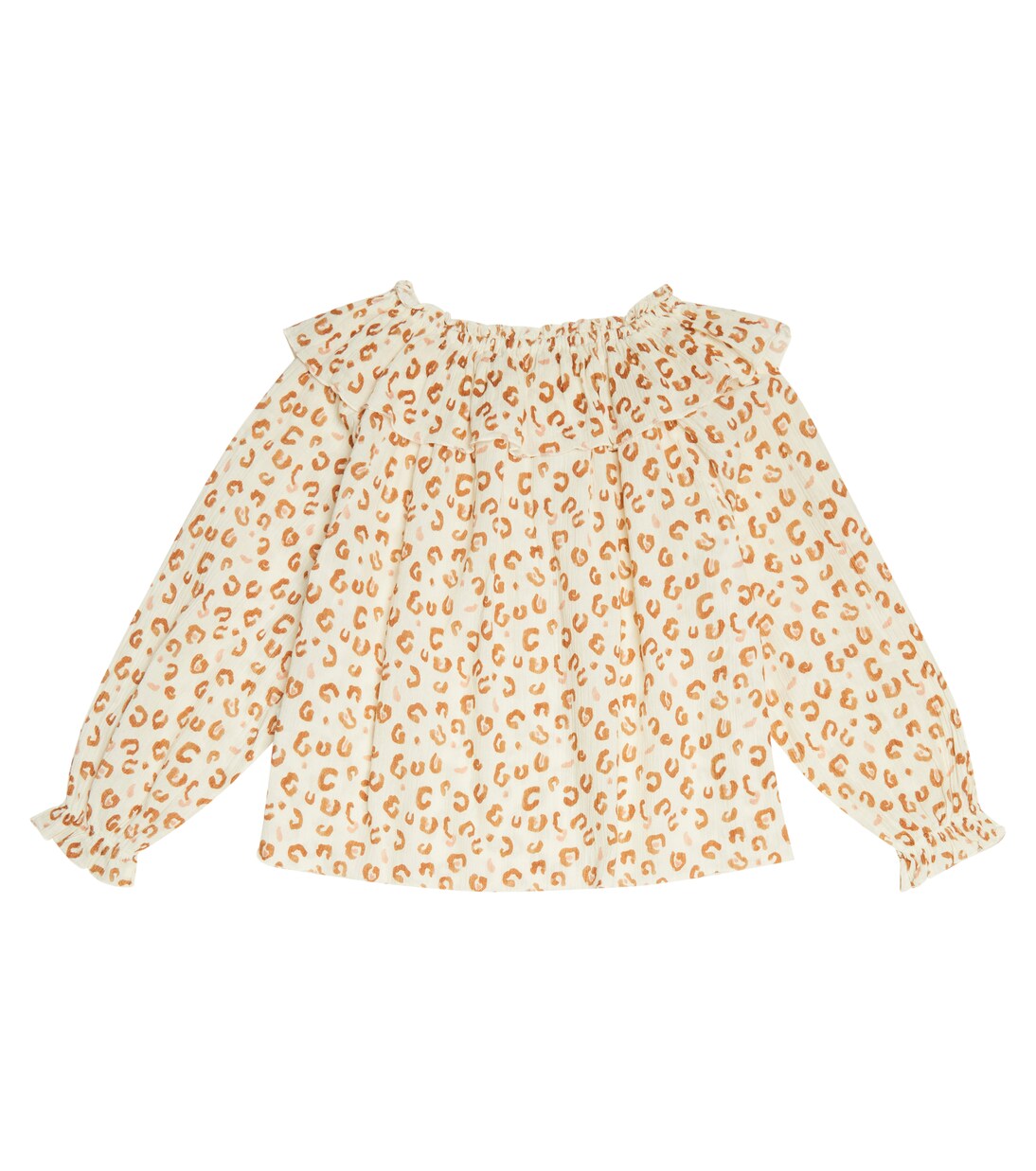 Olivia leopard-print cotton blouse | The New Society