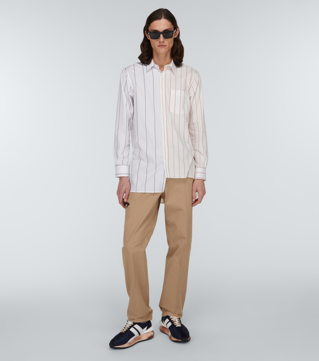 Pantaloni in cotone con cintura | Lanvin