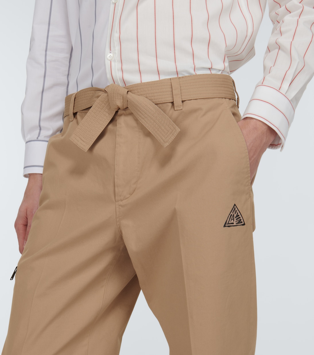 Pantaloni in cotone con cintura | Lanvin