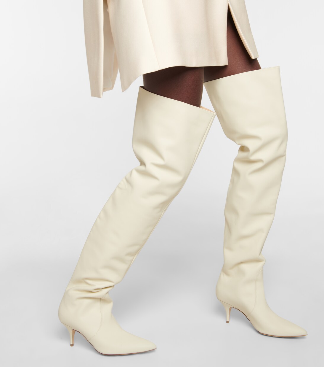 Leather over-the-knee boots | Magda Butrym