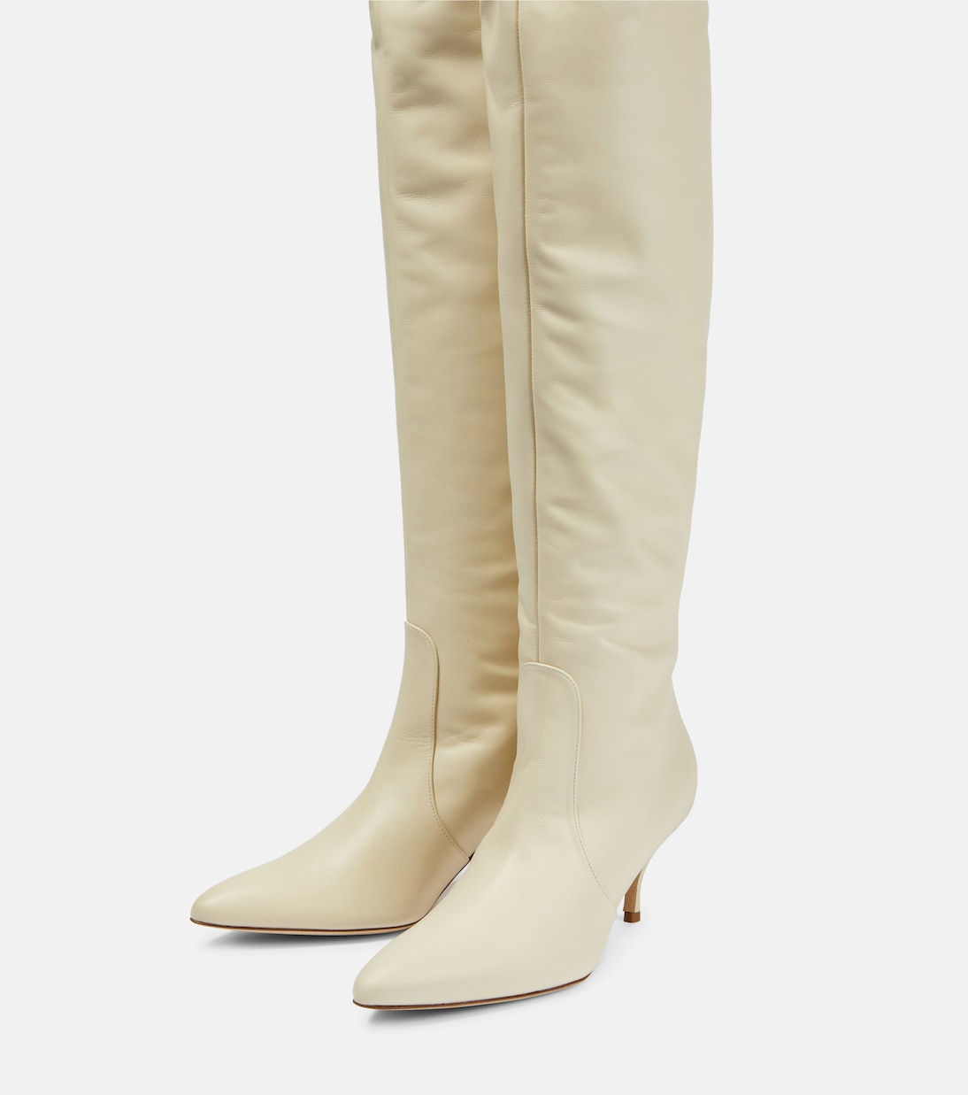 Leather over-the-knee boots | Magda Butrym