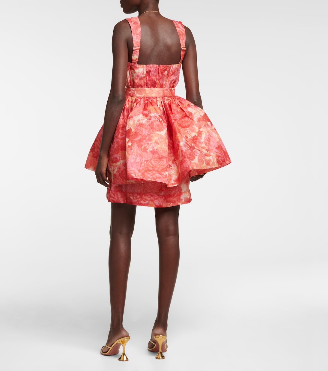 Robe High Tide en lin et soie à fleurs | Zimmermann