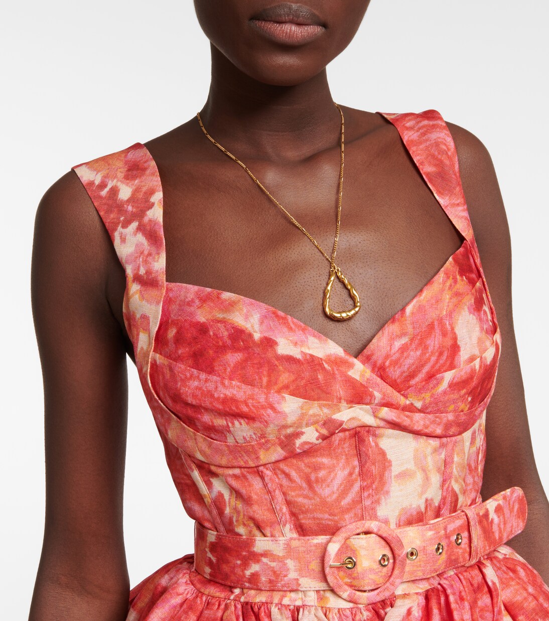 Robe High Tide en lin et soie à fleurs | Zimmermann