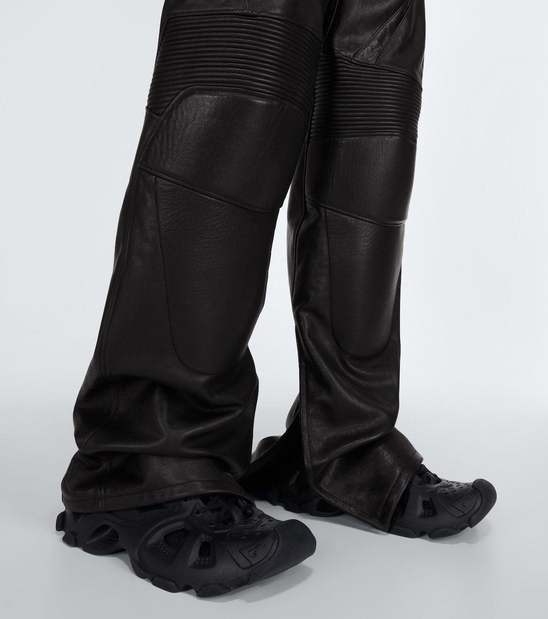Pantaloni biker in pelle | Balenciaga