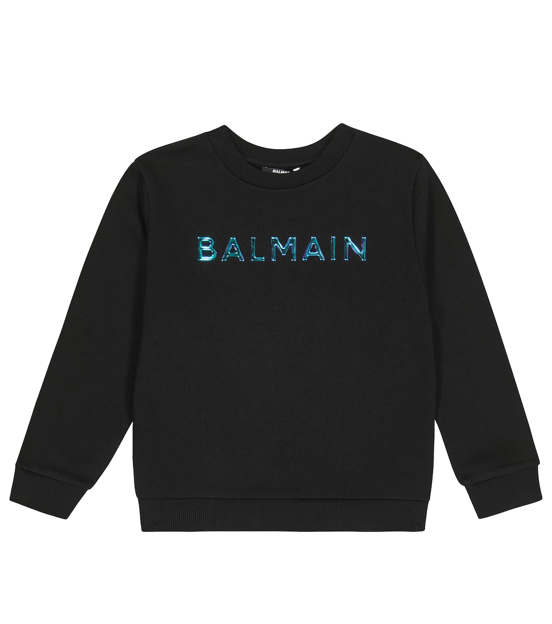 Logo cotton jersey sweatshirt | Balmain Kids